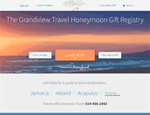 Tablet Screenshot of grandviewtravel.honeyfund.com